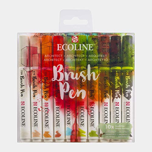 Ecoline Juego de 10 rotuladores de punta redonda