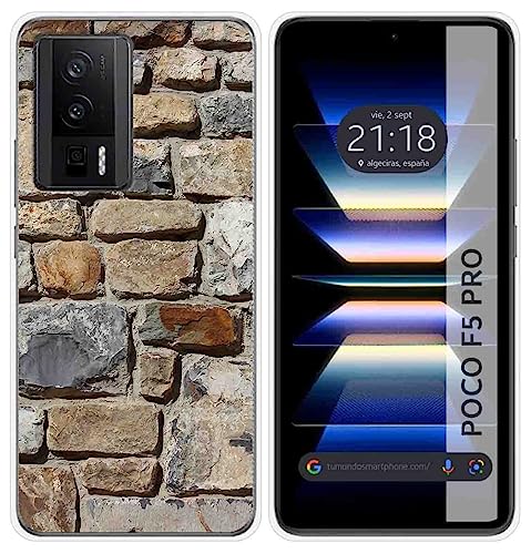 Tumundosmartphone Funda Silicona para Xiaomi Poco F5 Pro 5G diseño Ladrillo 03 Dibujos