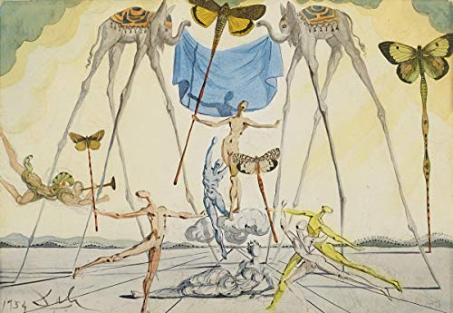 Berkin Arts Salvador Dali Giclee Lienzo Impresión Pintura póster Reproducción Print (Les Vendangeurs)