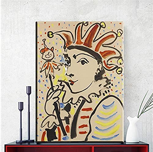 KELDOG Impresiones de Carteles Imagen de Arte de Pared Salvador Dali Litografía firmada Mad Tea Party de Wonderland Suite Cuadros de Lienzo para decoración de Sala de Estar Arte sin Marco 50X70Cm