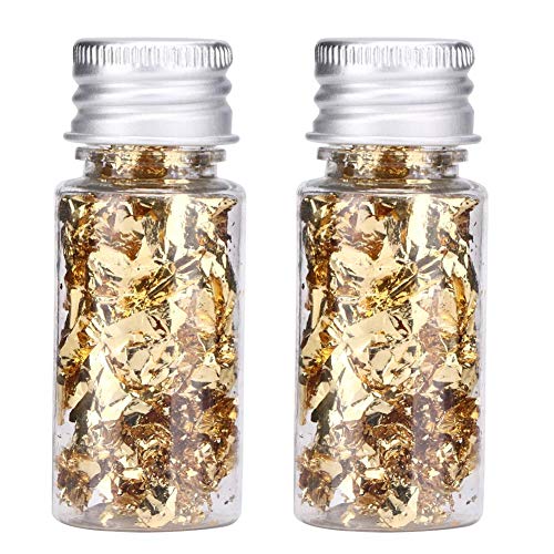 Cikonielf 2 Piezas De Papel De Papel De Aluminio Multifuncional Papel Decorativo De Papel De Oro Decorativo para Alimentos Postre Decoración Manualidades Alimentos Papel De Aluminio En Papel De Oro