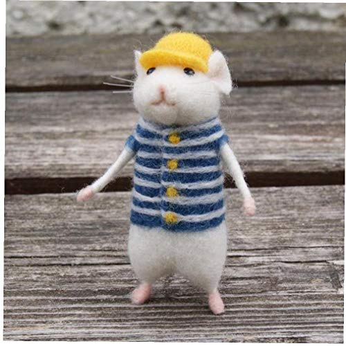 PiniceCore Terminado La No Ratón Hecho a Mano Animales De Juguete De Lana Fieltro De La Aguja De Lana Empujado Kitting De Bricolaje Kits De Paquete