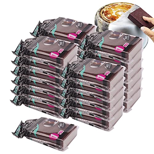 Esponja envuelta individualmente esponja de carborundo nano esmeril esponjas esponja de piedra para lavar platos borrador de grano para fregar toallitas de esponja sin olor para cocina (paquete de 15)