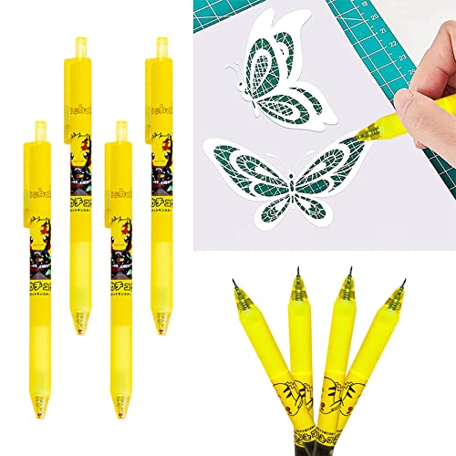 Bisturíes Bellas Artes Cutter Precision Pluma de Cuchillo Creativo Retráctil Cortador Cortar Artesanía Herramienta De Corte En Lugar De Bisturí Para Cortar Papel Bricolaje Casero 4 pc