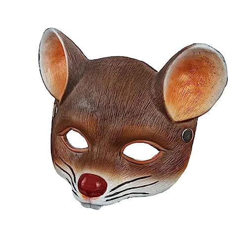 HOMSFOU Máscaras De Ratón De Halloween Máscaras De Animales 3D Máscaras De Cabeza De Rata Máscara De Uso De Cosplay De Halloween Sombreros De Ratas Fiesta De Carnaval Disfraces para