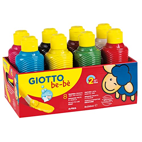 GIOTTO be-bè 5320 00 Tempera 8 x 250ml, colores surtidos