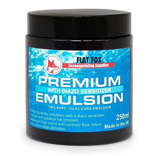 Serigrafía de emulsión fotográfica y sensibilizador diazo, zorro plano (250 ml)