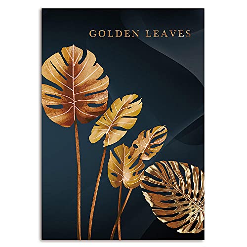 AMDPH Ilustración De Hoja De Plátano Amarillo Impresiones En Lienzo Obra De Arte Obra De Arte Pintura Impresiones En Lienzo para Dormitorio para Sala De Estar Decoración De Oficina