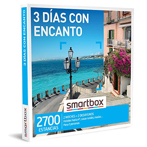 Smartbox - Caja regalo 3 días con encanto - Idea de regalo para hombre - 2 noches con desayuno para 2 personas