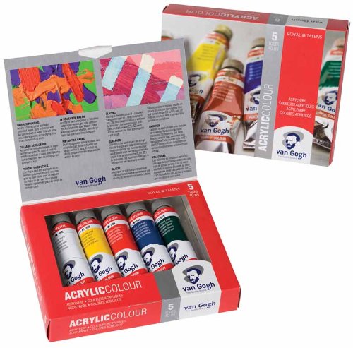 Van Gogh Juego de pintura básica acrílica de 5 x 40 ml