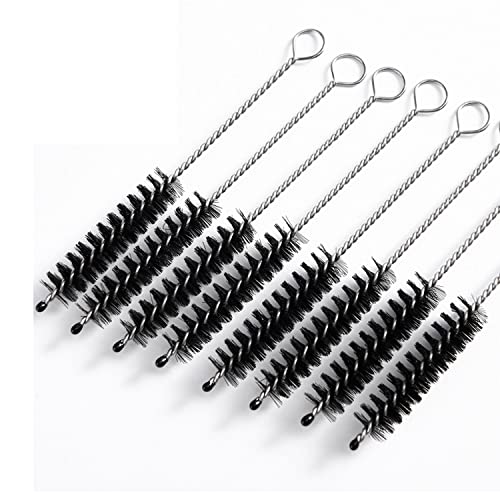 10 Cepillos de Limpieza de Pajitas，Cepillo para Radiador, Juego de Cepillos para Lavar Botellas，Cepillo de Limpieza para Espacios Pequeños，Utilizado para Limpiar Biberones，Picos de Tetera Decantadora