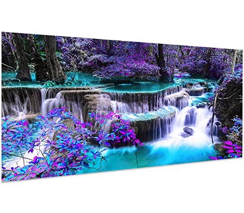 Hjjdiyes Pintura por números, paisaje para adultos, kit de pintura al óleo pintado a mano, para principiantes y adultos, pinceles y pinturas acrílicas para decoración del hogar (90x40 cm, sin marco)