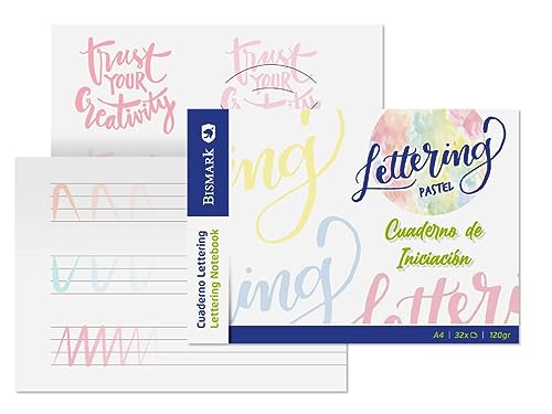 Bismark Cuaderno lettering A4 Pastel iniciación