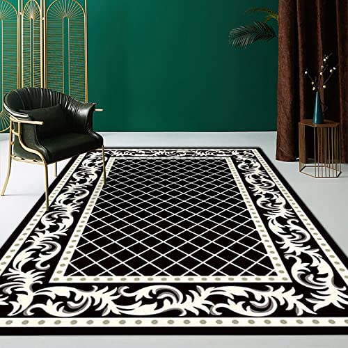 Alfombras Pasillo Alfombras Online Baratas Estilo Chino Sala Chino Sofá Manta Estudio Oficina Alfombra Negro Antideslizante Alfombras 60X90cm