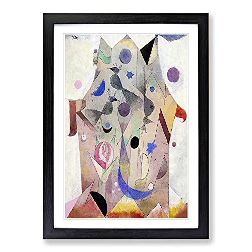Big Box Art Paul Klee - Póster enmarcado (62 x 45 cm), diseño de ruiseñores persas (62 x 45 cm), color negro