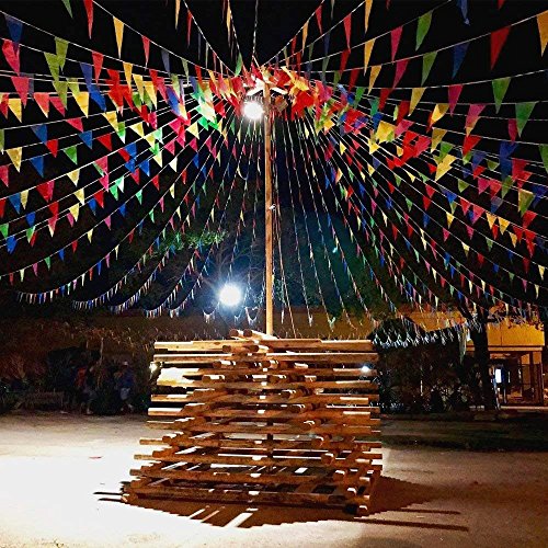 EDATOFLY 240M multicolor bandera banderín 450 banderas banderines de nailon guirnalda de triángulo Decoraciones Banderas para boda decoracion cumpleaños fiesta al aire libre jardín
