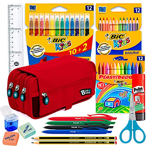 Coleset Estuche Escolar 3 Cremalleras Material Escolar Kawaii Infantil Primaria Estuches Grandes Pack Materiales Escolares Estuches Escolares Utiles Escolares Material Colegio Vuelta al Cole
