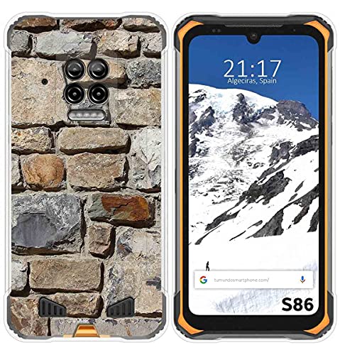 Tumundosmartphone Funda Silicona para Doogee S86 / S86 Pro diseño Ladrillo 03 Dibujos