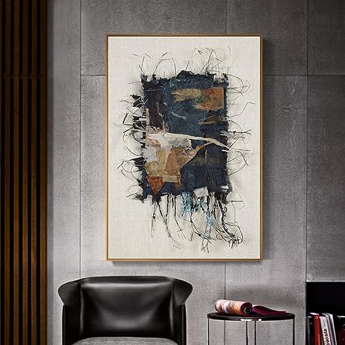 YHTWIN Cuadros de pared de lienzo Formas geométricas Diseño de tela Arte de pared abstracto Pósteres e impresiones Pintura de lienzo para sala de estar 20x30 cm sin marco
