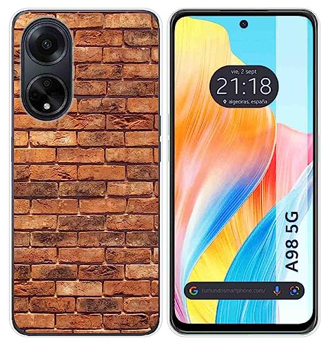 Tumundosmartphone Funda Silicona para OPPO A98 5G diseño Ladrillo 04 Dibujos