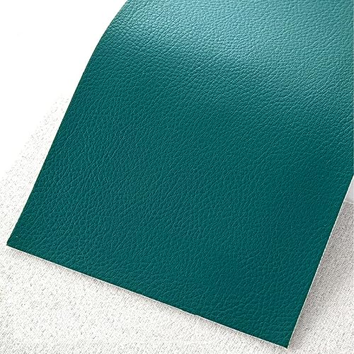 NVERIAG Hojas De Tela De Cuero Sintética,Hojas De Tela De Cuero Falso PU,para Aretes De Cuero, Fabricación De Bolsas,decoración De Bricolaje(Size:2×1.4m,Color:Azul Agua-Tinta)